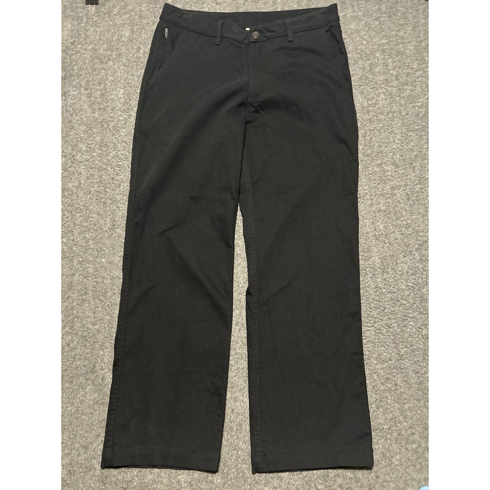 Devium chino pants canvas made in usa straight loose black fit 33X29